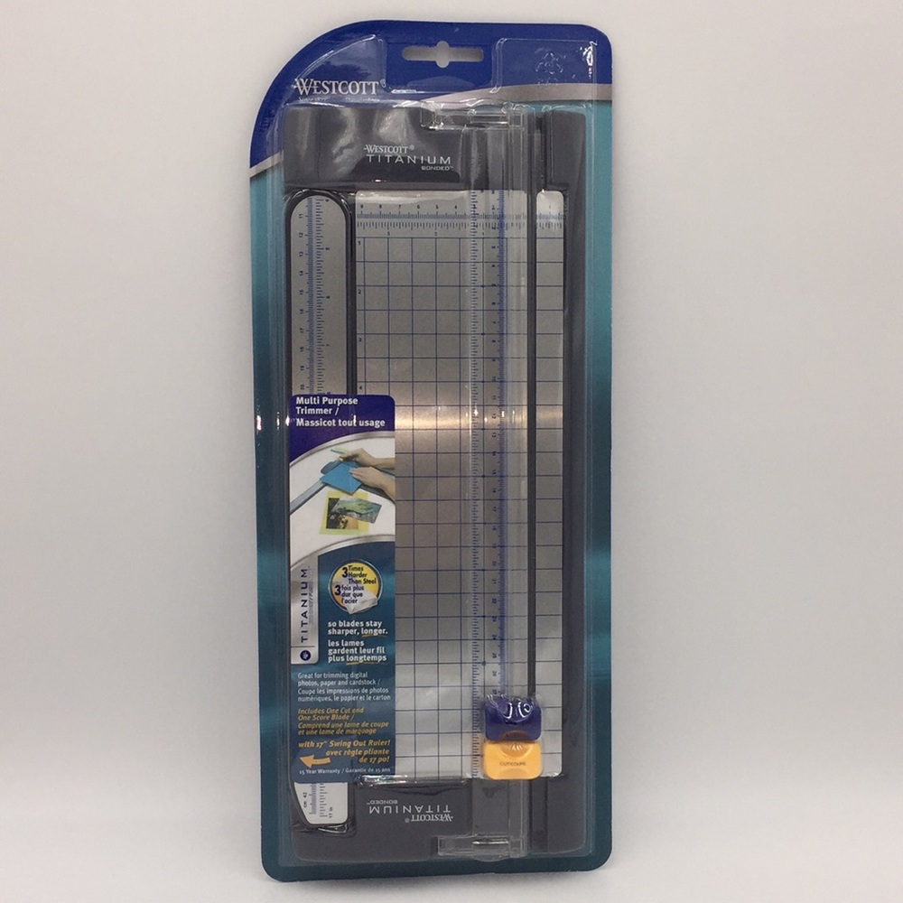Westcott Titanium Bonded 12 Inch Paper Trimmer Cutter Scrapbooking Crafts